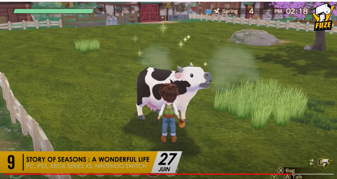 Gameplay du jeu vidéo « Story of Seasons: A Wonderful Life »