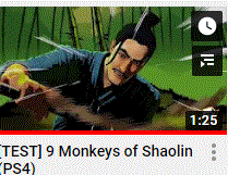 Capture du test de « 9 Monkeys of Shaolin »