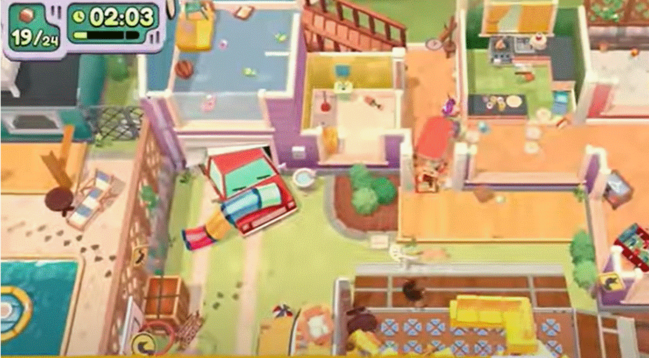 Gameplay du jeu vidéo « Moving Out 2 »