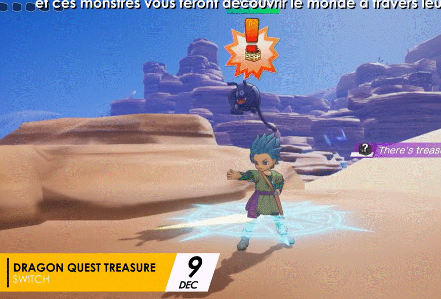 Gameplay du jeu vidéo « Dragon Quest Treasures »